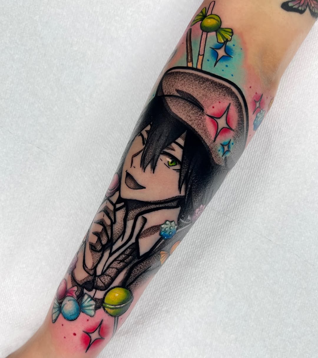Tattoo by @loulou_tattoos — anime, new_school