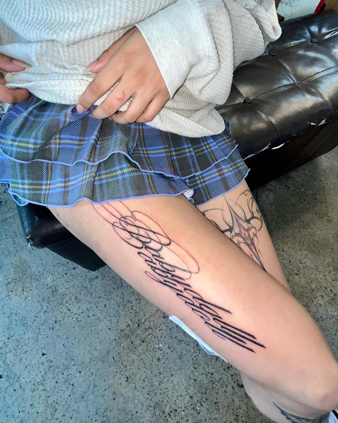 Tattoo by @mwah.ttt — lettering_script