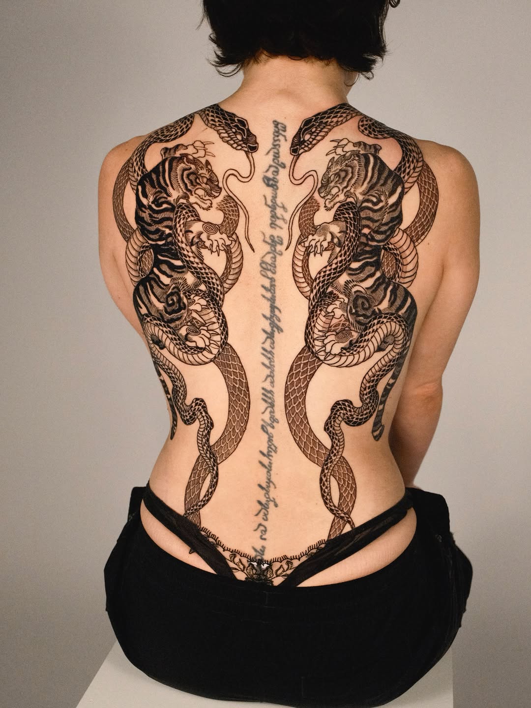 Tattoo by @kubotattoo — blackwork
