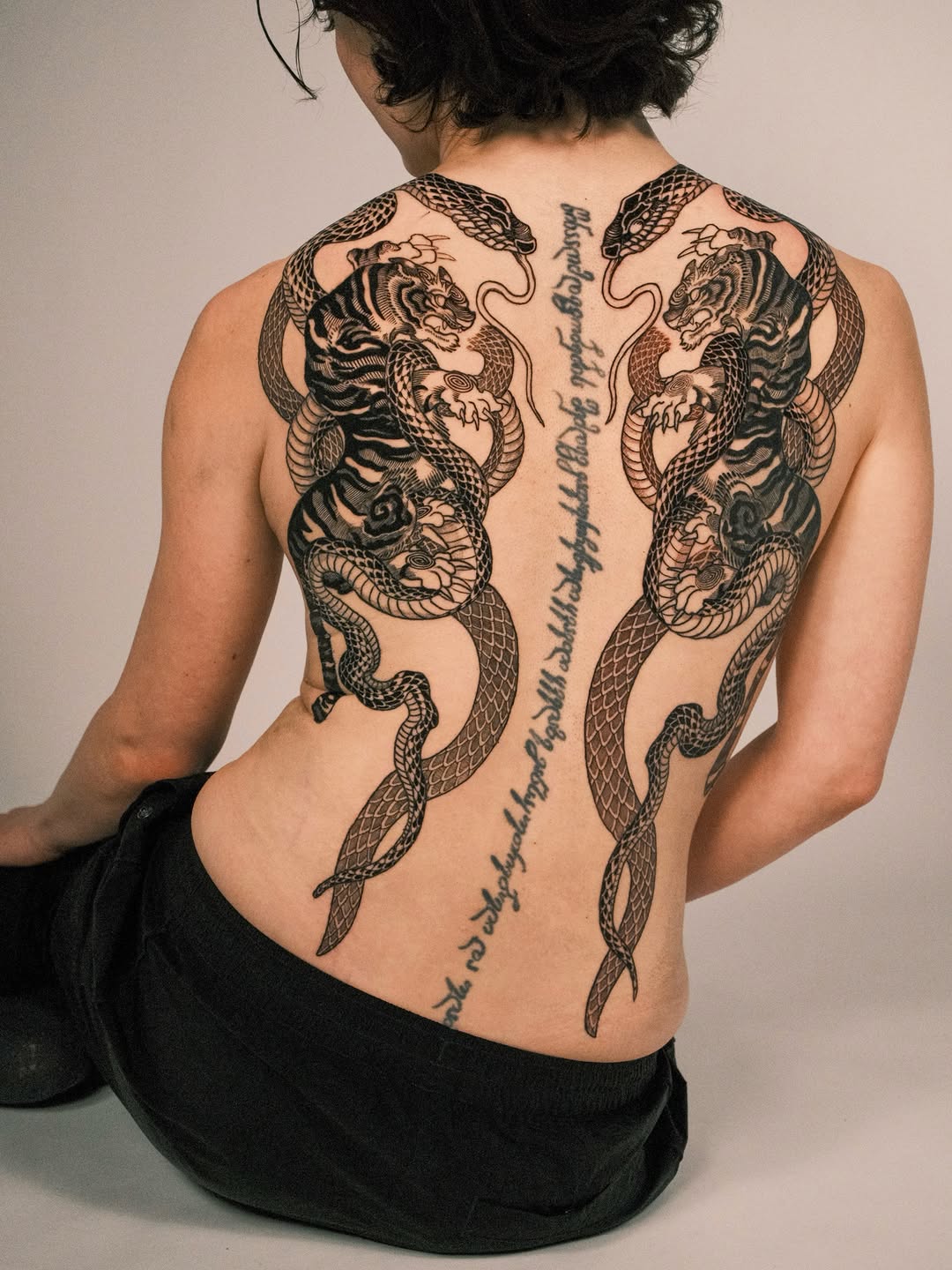 Tattoo by @kubotattoo — blackwork