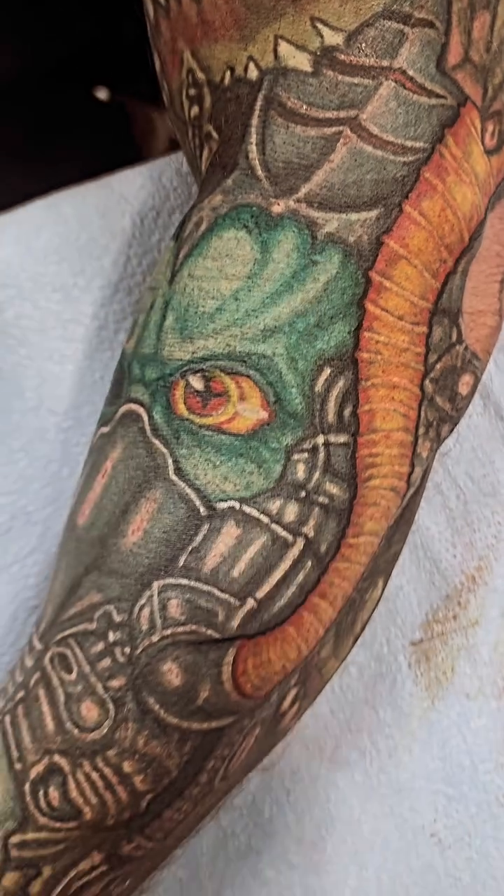 Tattoo by @fricke_tattoo — realism, dark_realism