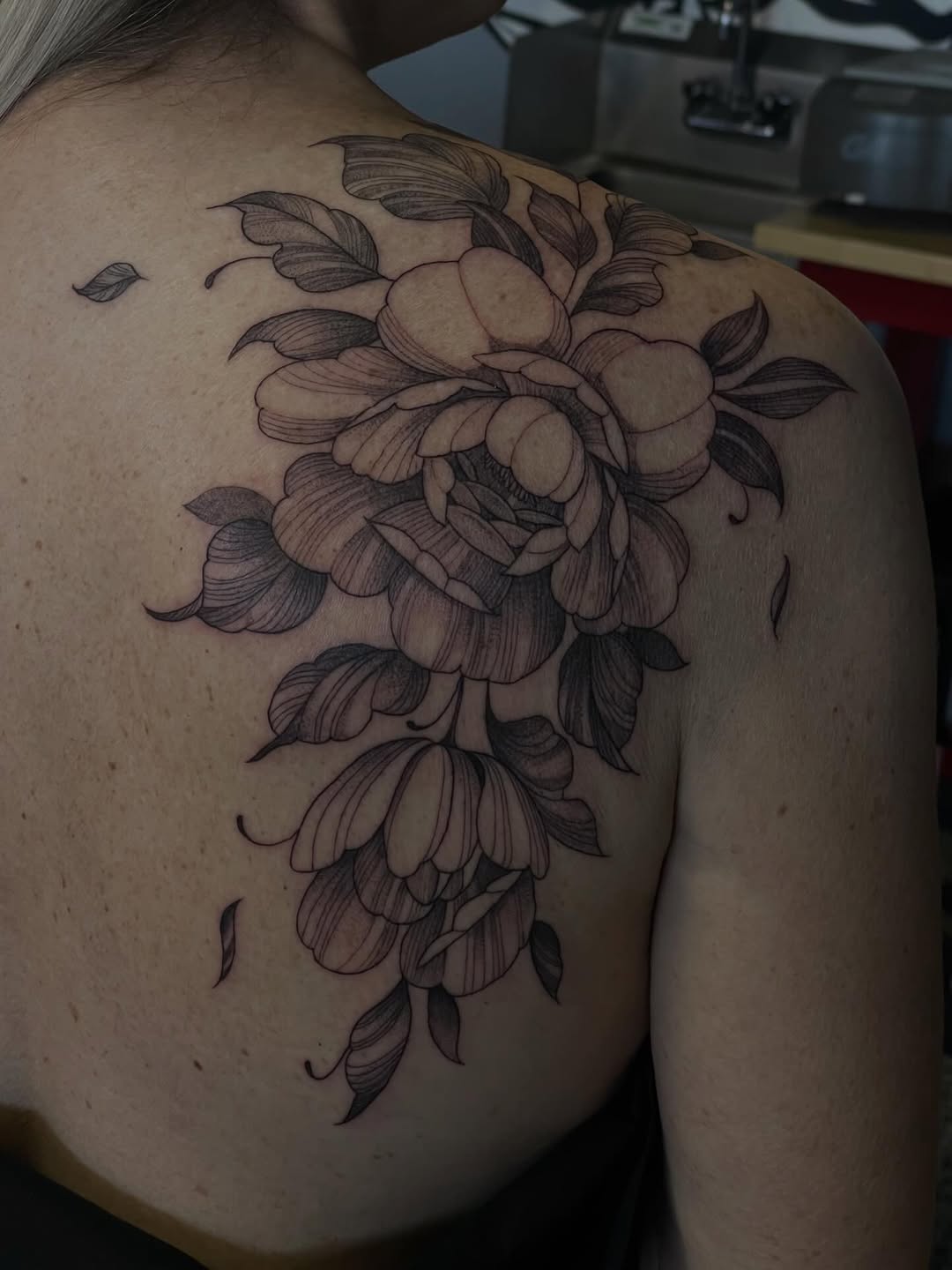 Tattoo by @thinkinkjr — fine_line, black_and_grey