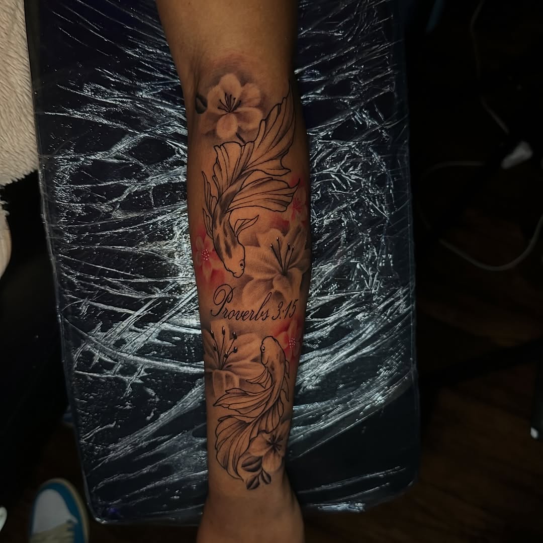 Tattoo by @chrisdoestattoos — black_and_grey