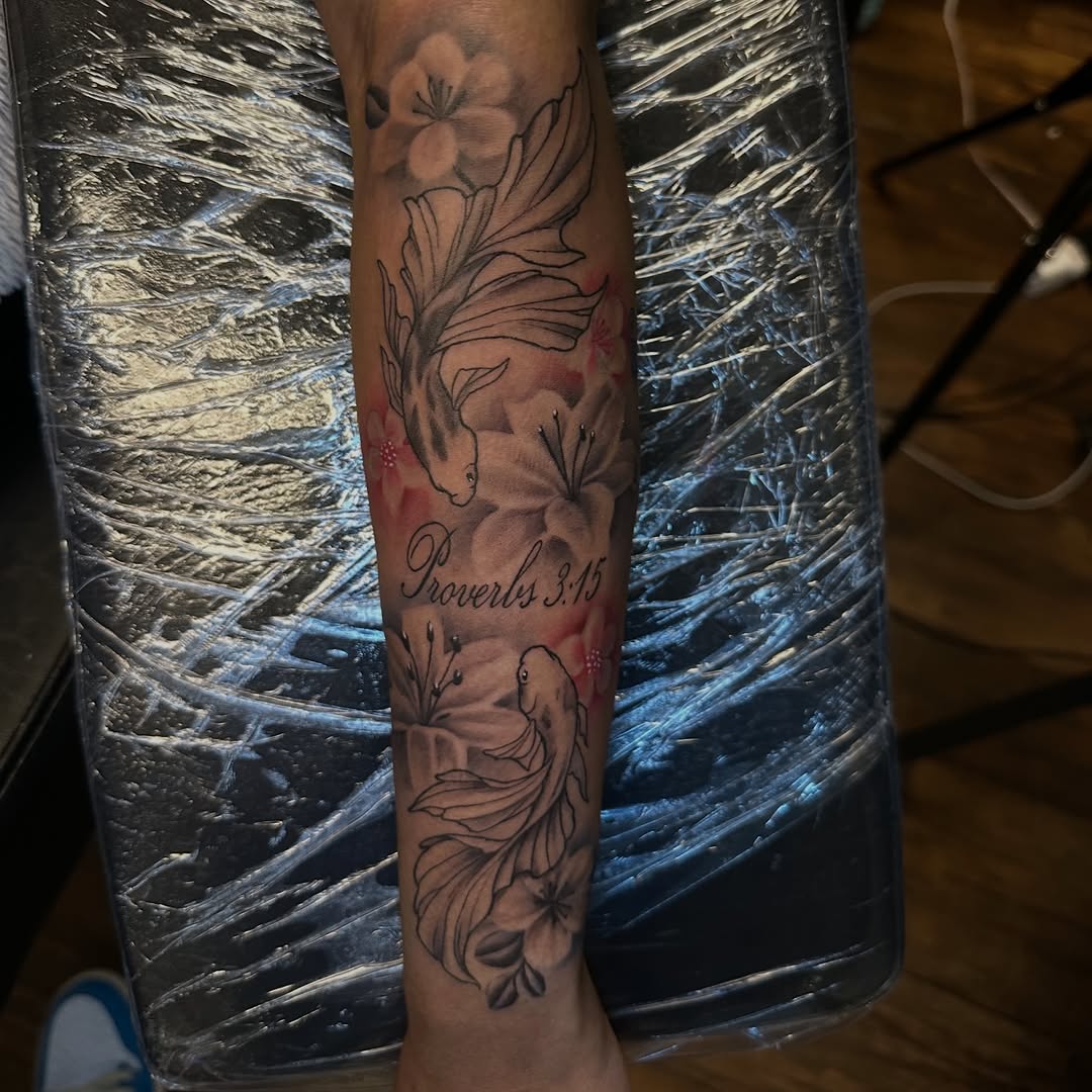 Tattoo by @chrisdoestattoos — black_and_grey