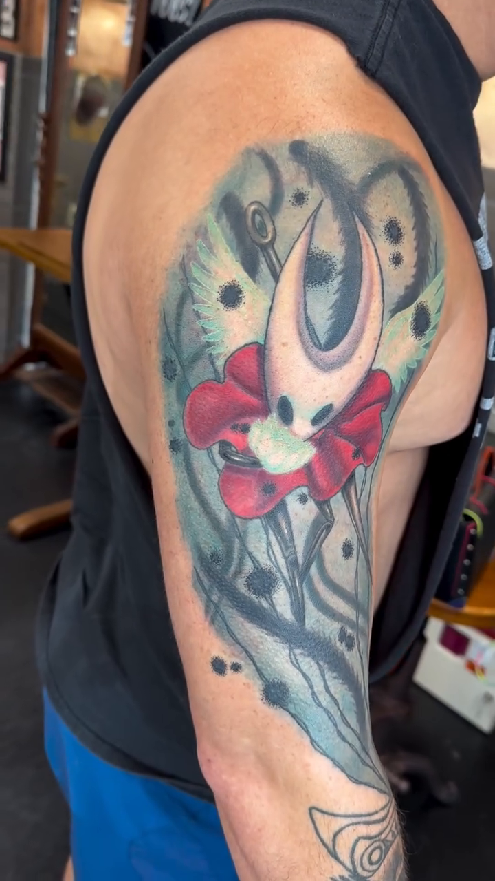 Tattoo by @maxxkellytattoos — anime, illustrative