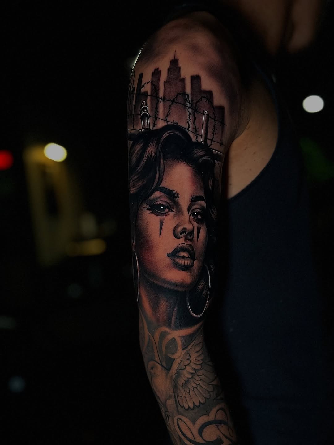 Tattoo by @chrisraymyerstats β realism, black_and_grey