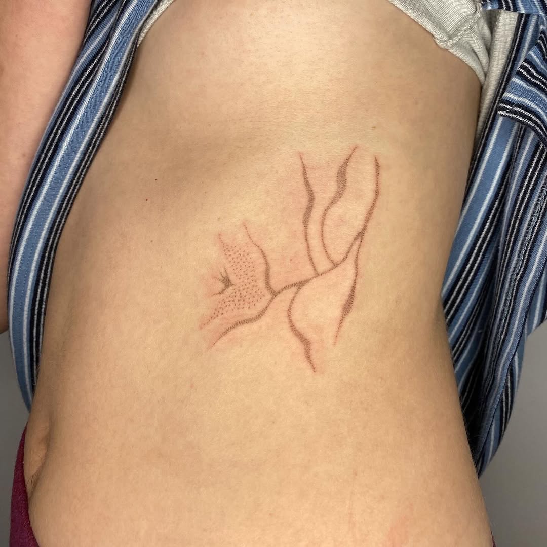 Tattoo by @hot_paws_pokes — fine_line