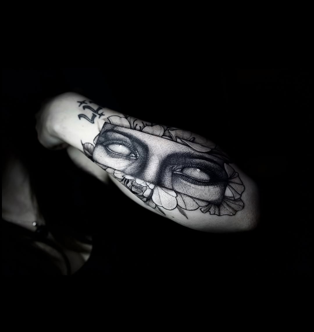 Tattoo by @jaredxhughes — black_and_grey, realism