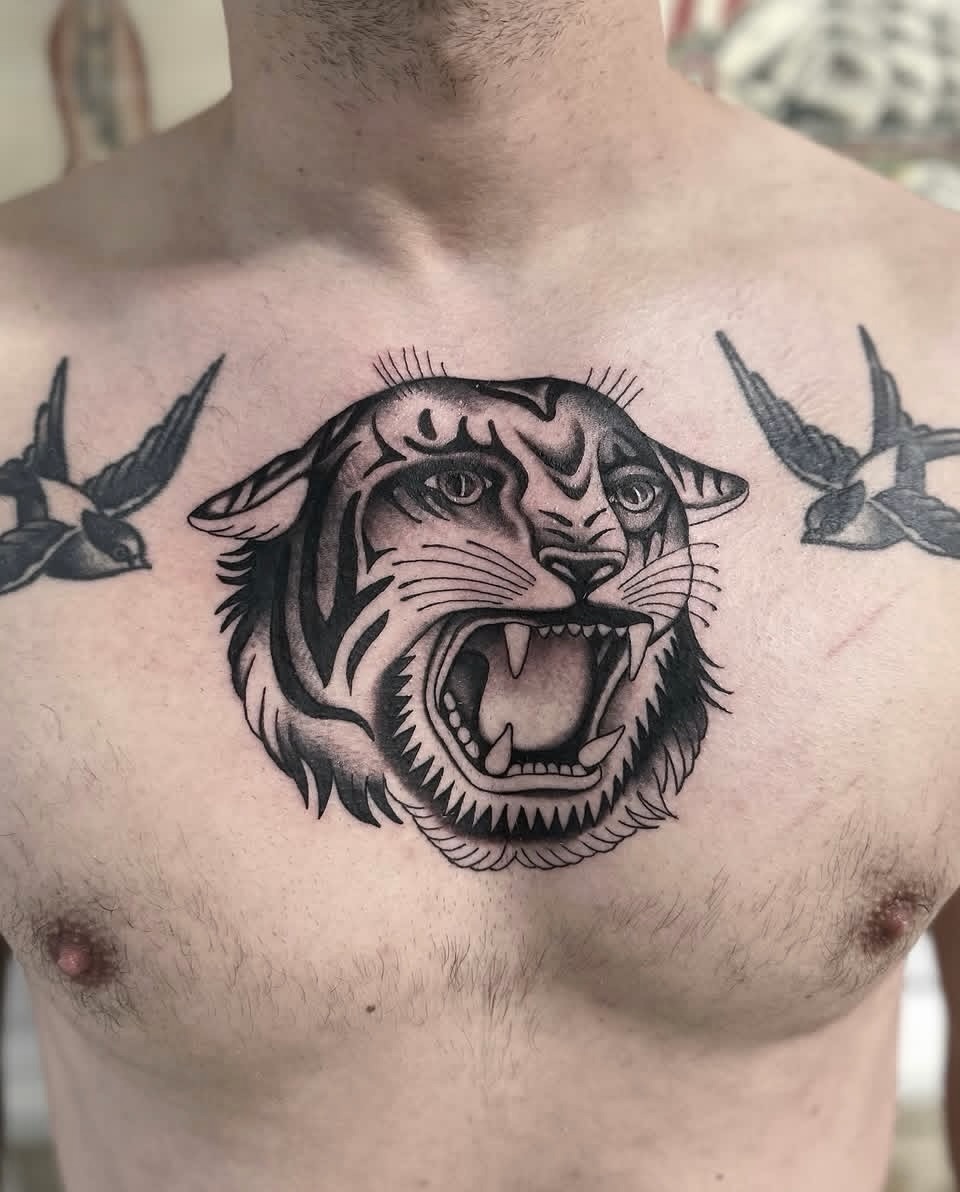 Tattoo by @nicholasleetattoo — american_traditional, black_and_grey
