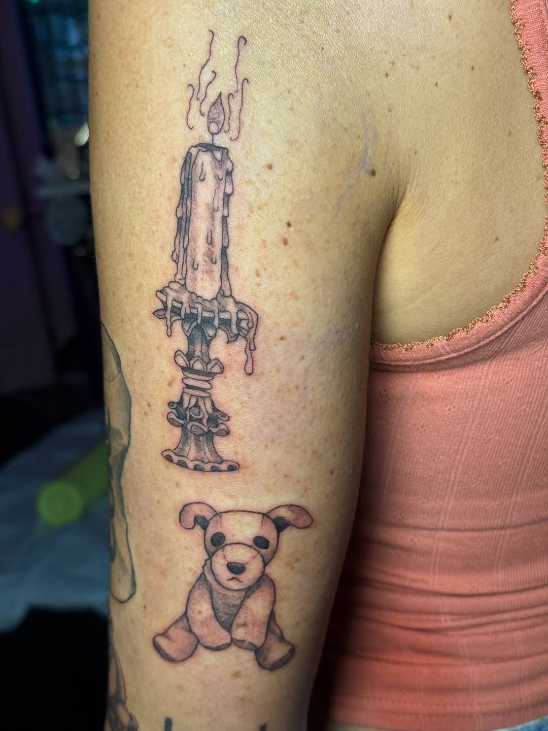 Tattoo by @rhiannontattoos — black_and_grey, illustrative