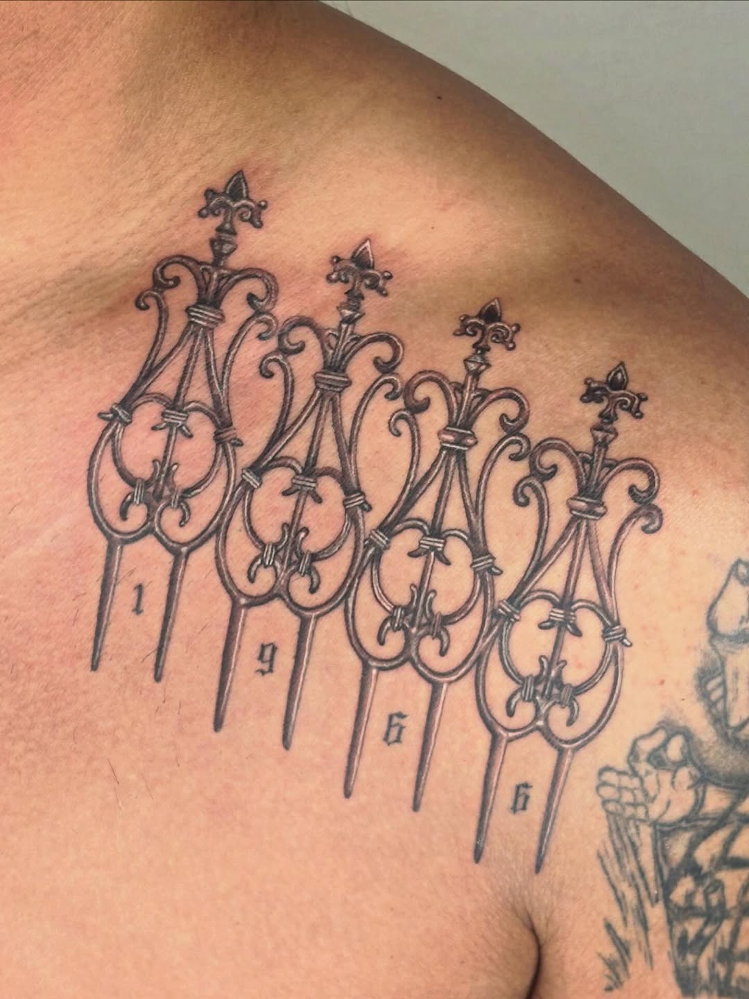 Tattoo by @glisx β ornamental, black_and_grey