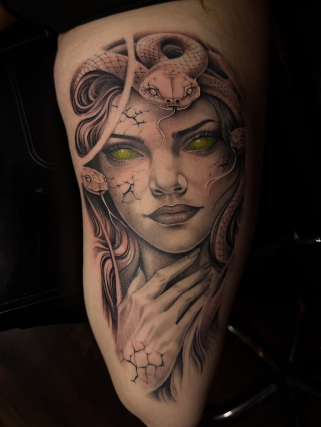 Tattoo by @jevonglascotattoos — realism, dark_realism