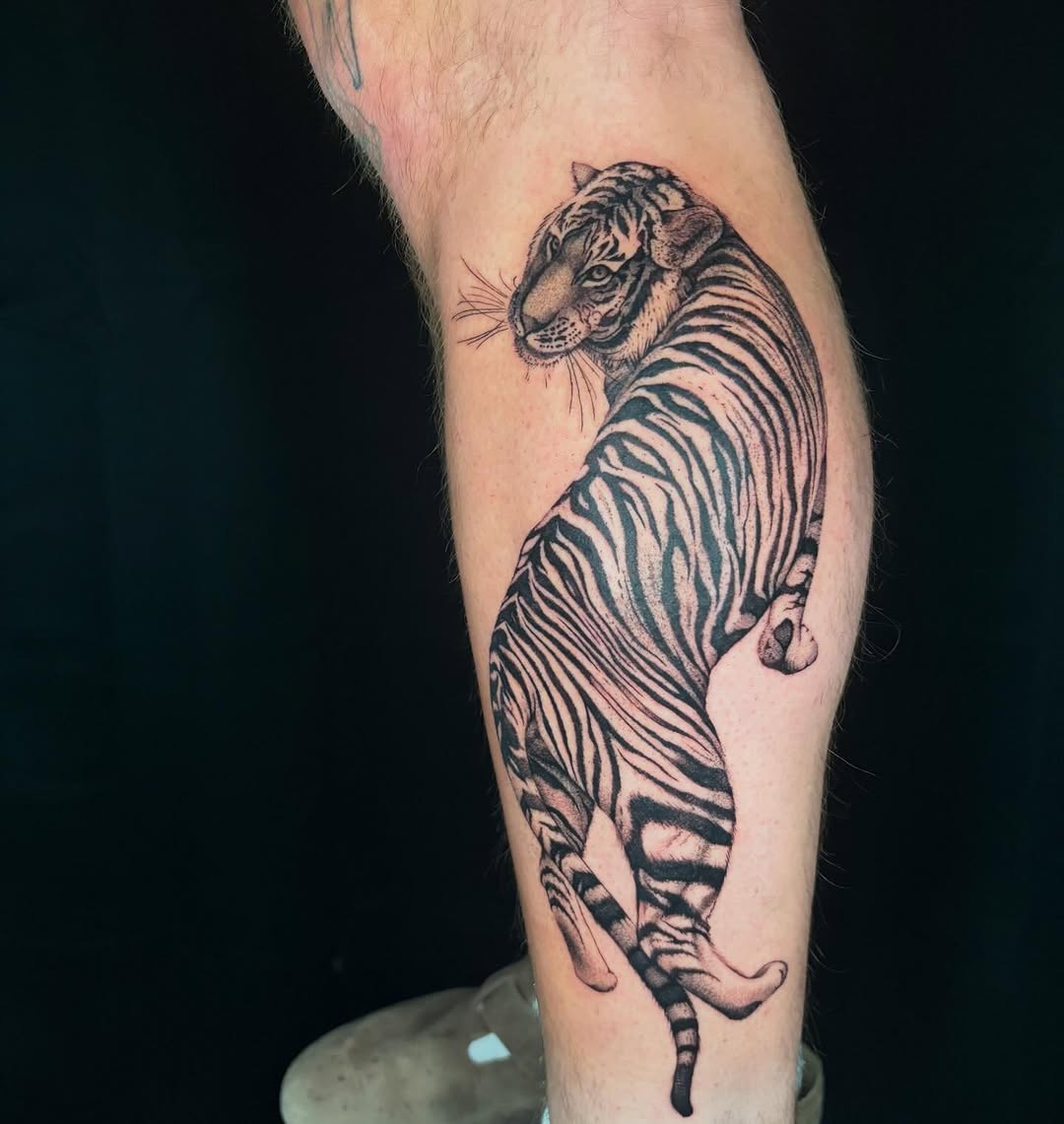 Tattoo by @black.thistle.tattoo — realism, black_and_grey