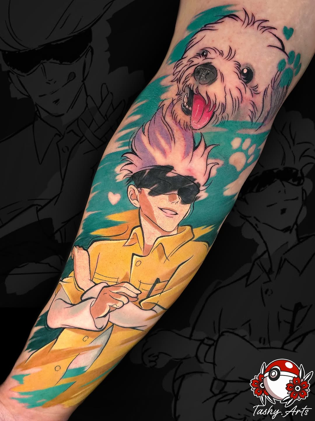 Tattoo by @tashy.arts — anime