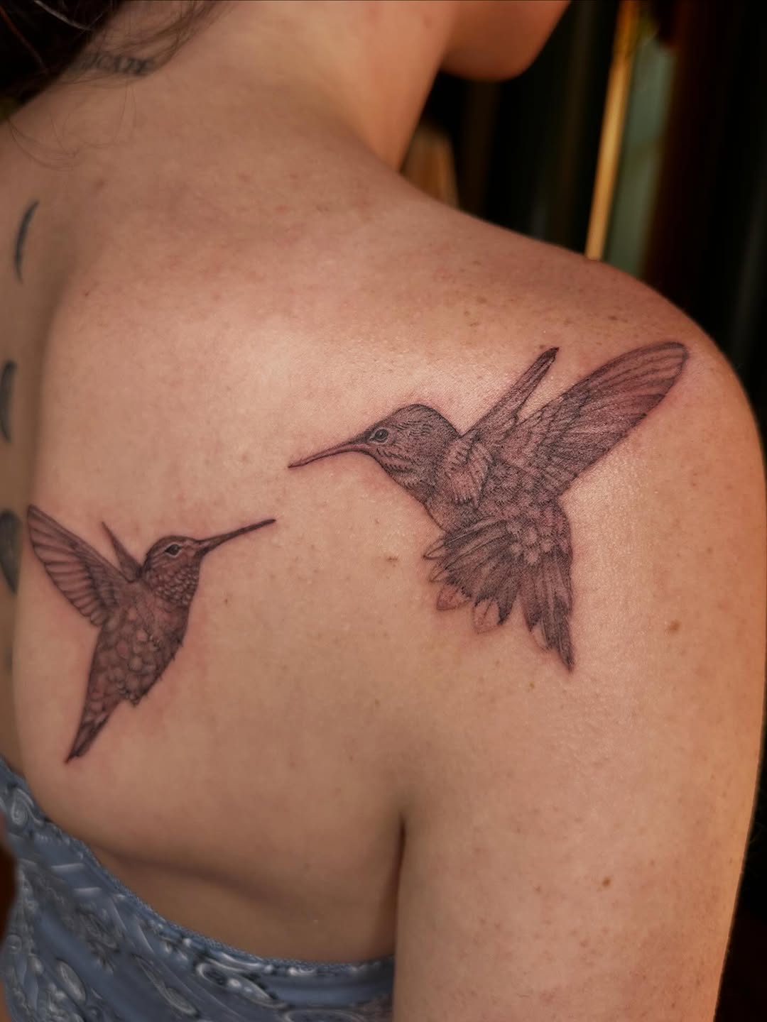 Tattoo by @chronicloving — black_and_grey