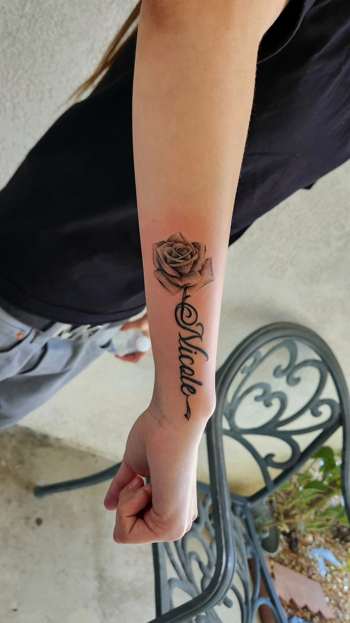 Tattoo by @youxg_guxxz — fine_line, lettering_script