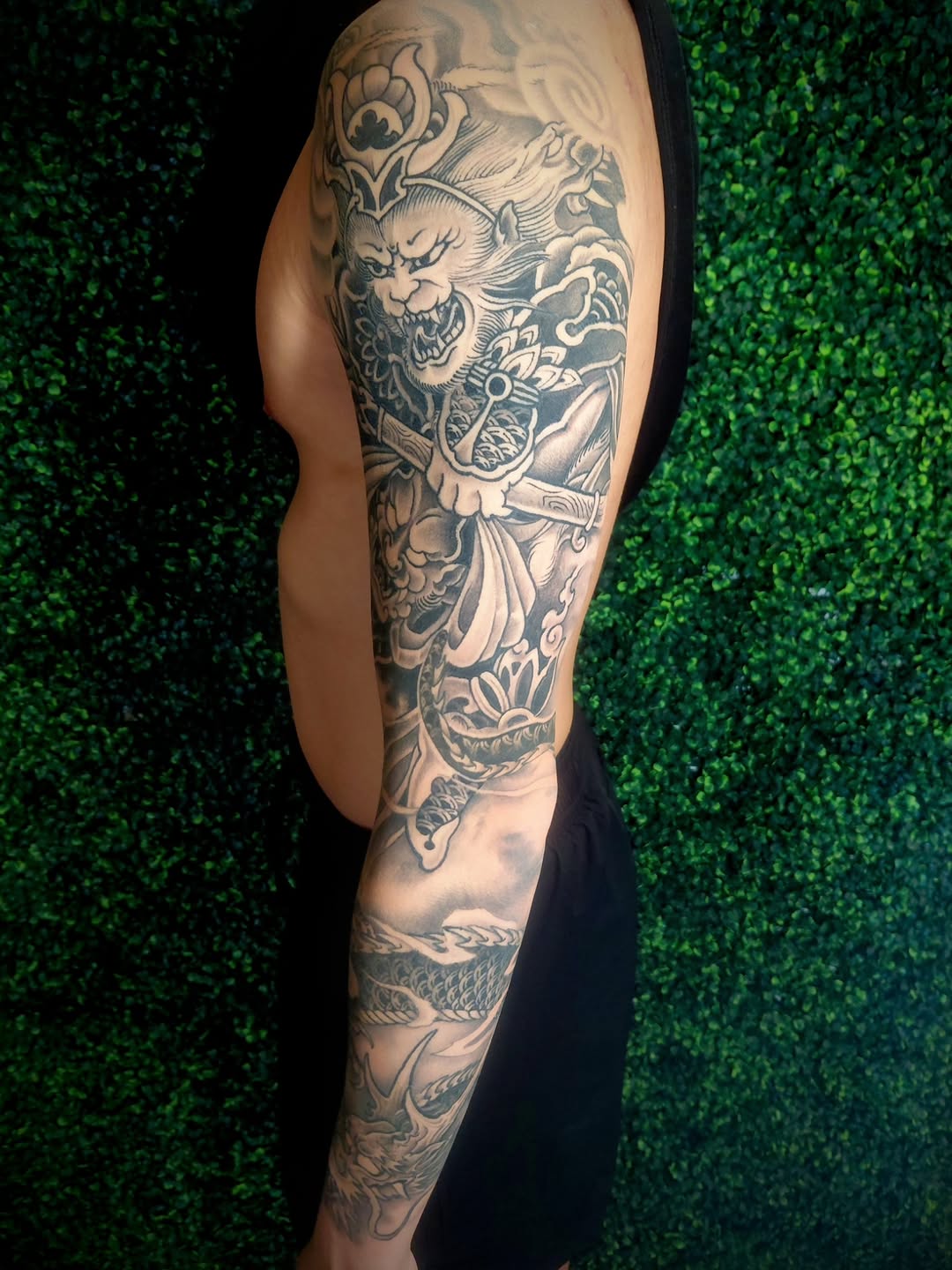 Tattoo by @gavingage_tattoo — japanese_irezumi, black_and_grey