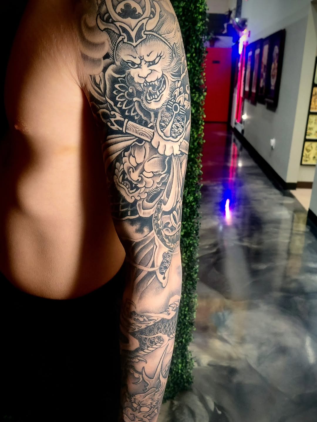 Tattoo by @gavingage_tattoo — japanese_irezumi, black_and_grey