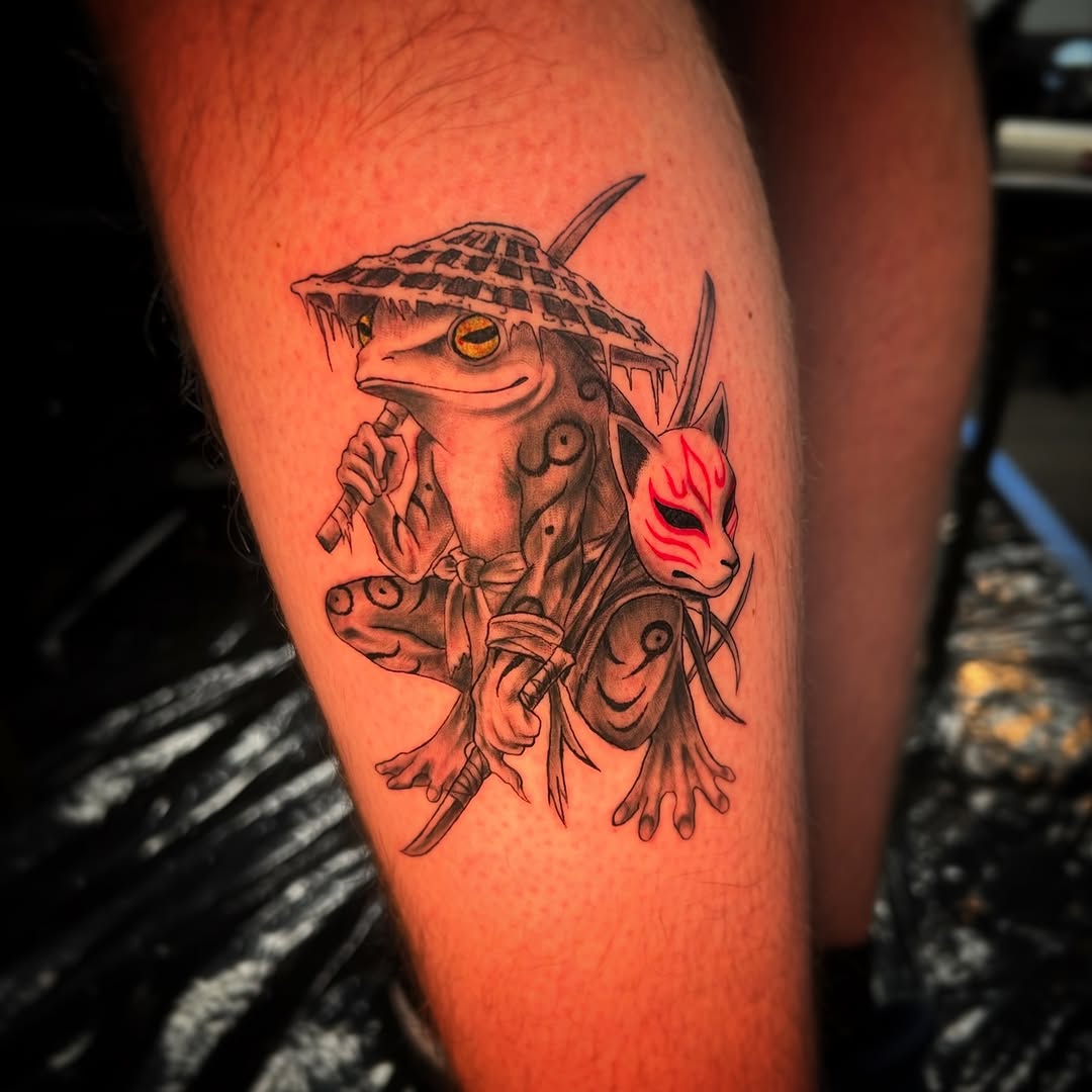 Tattoo by @xxreigh β japanese_irezumi, black_and_grey