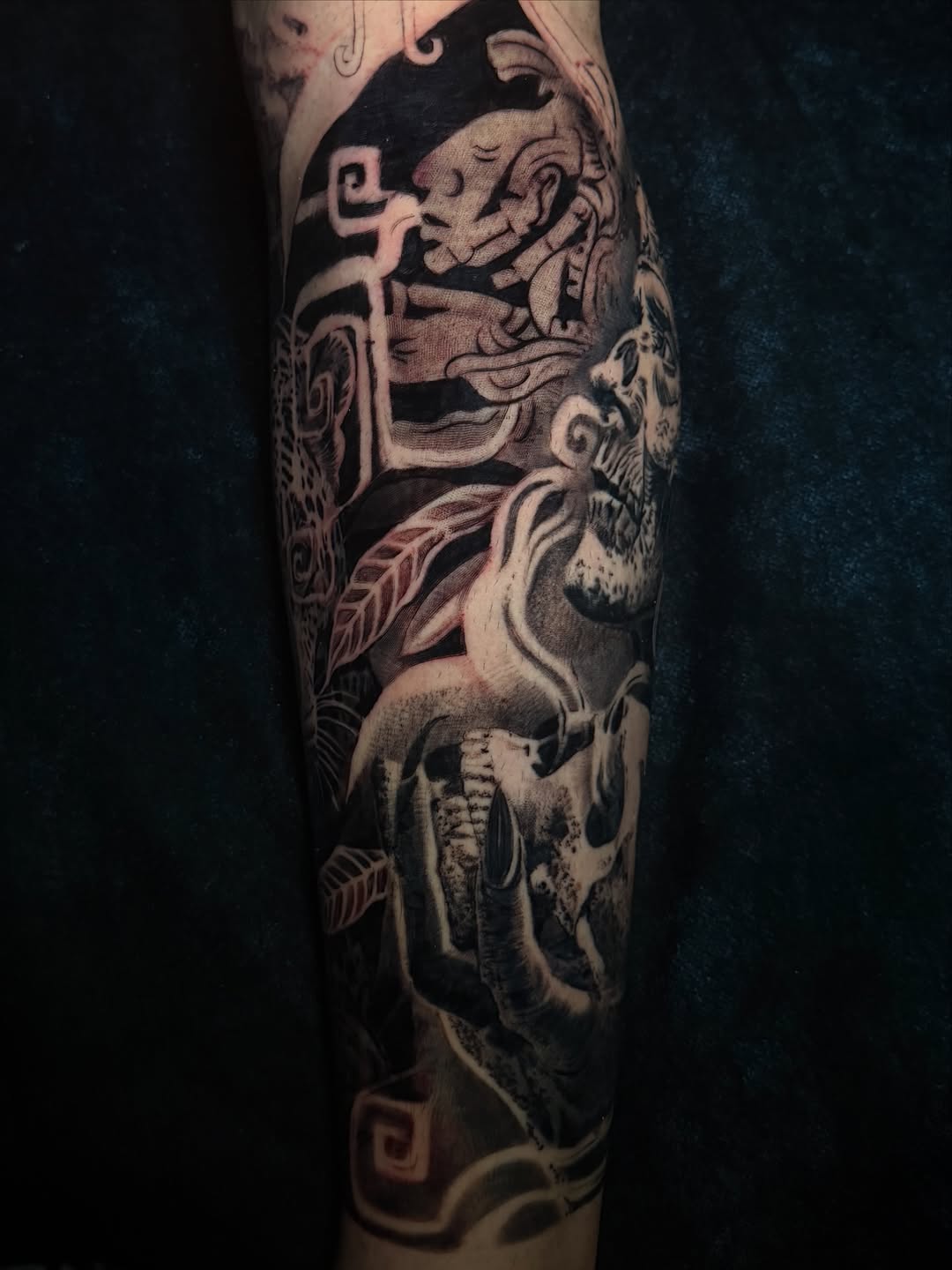 Tattoo by @tat2one β black_and_grey, realism
