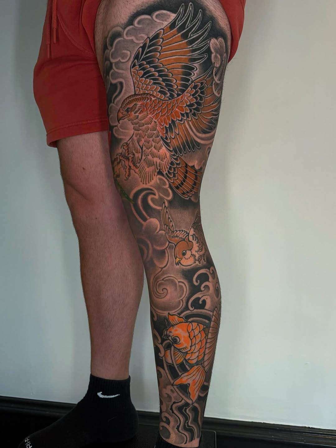 Tattoo by @horihan666 — japanese_irezumi, black_and_grey