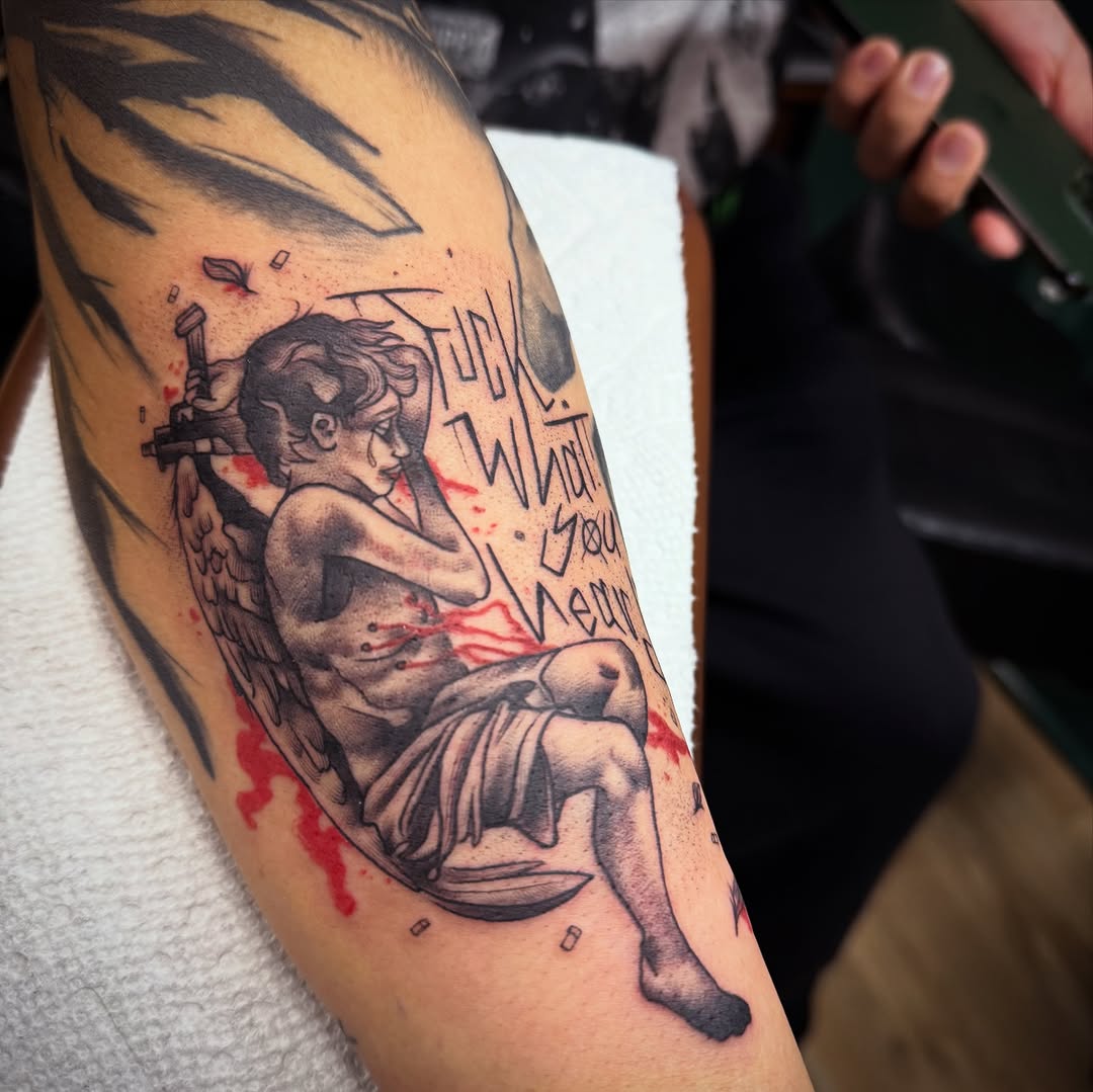 Tattoo by @tattooboston — trash_polka