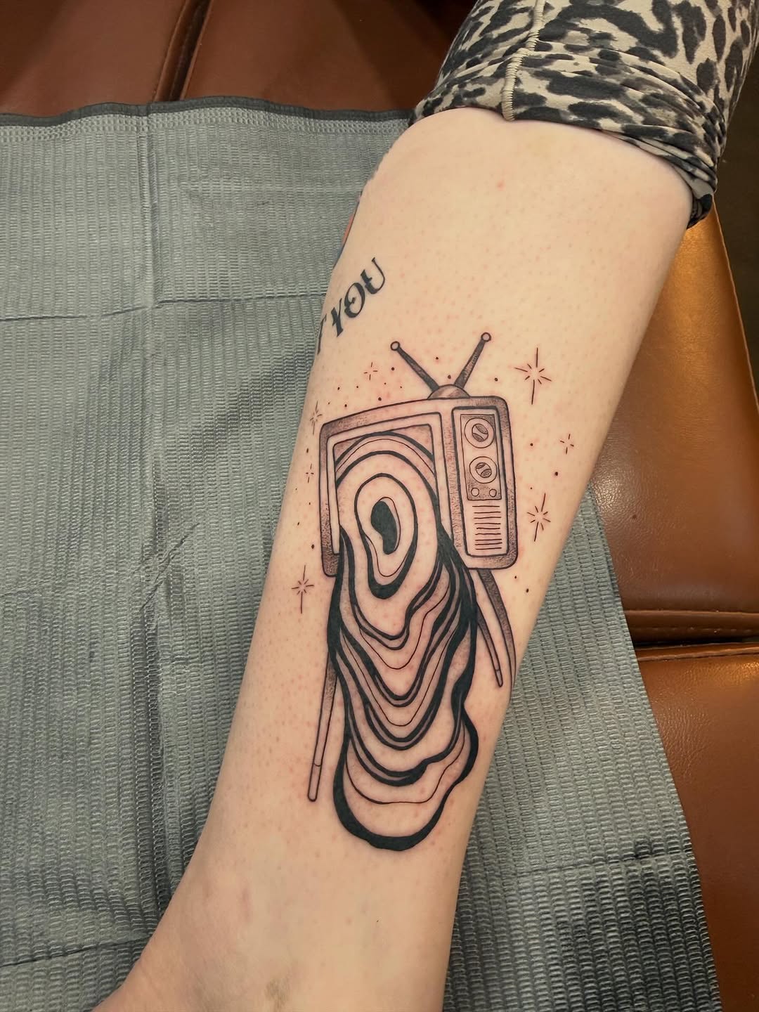 Tattoo by @honeysucktattoo โ blackwork, surrealism