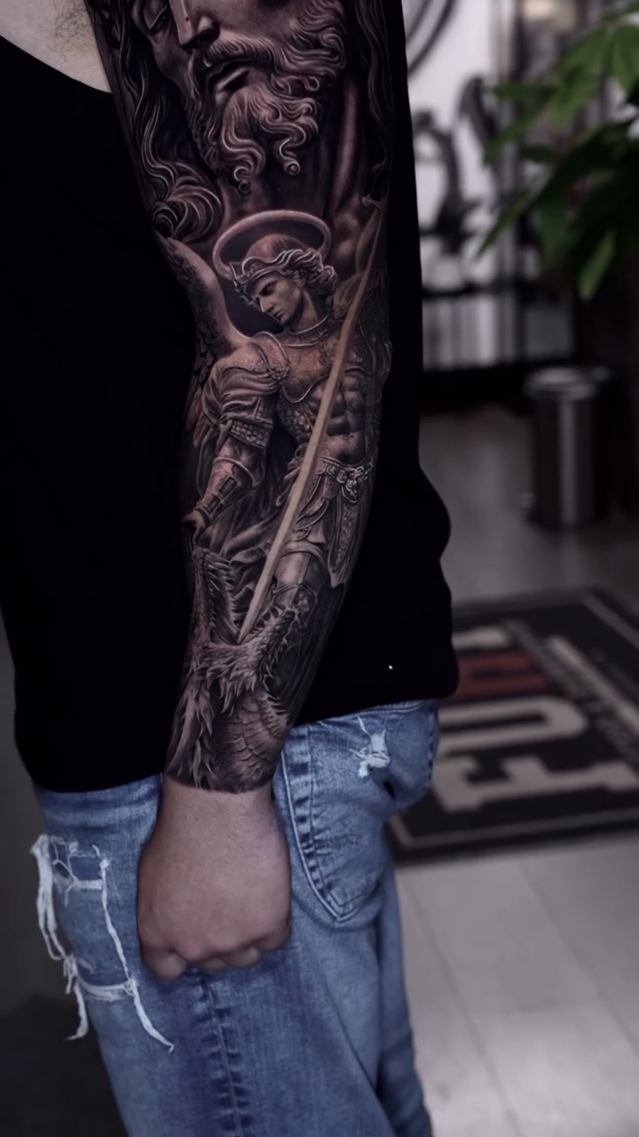 Tattoo by @davidxtattoos — realism, black_and_grey