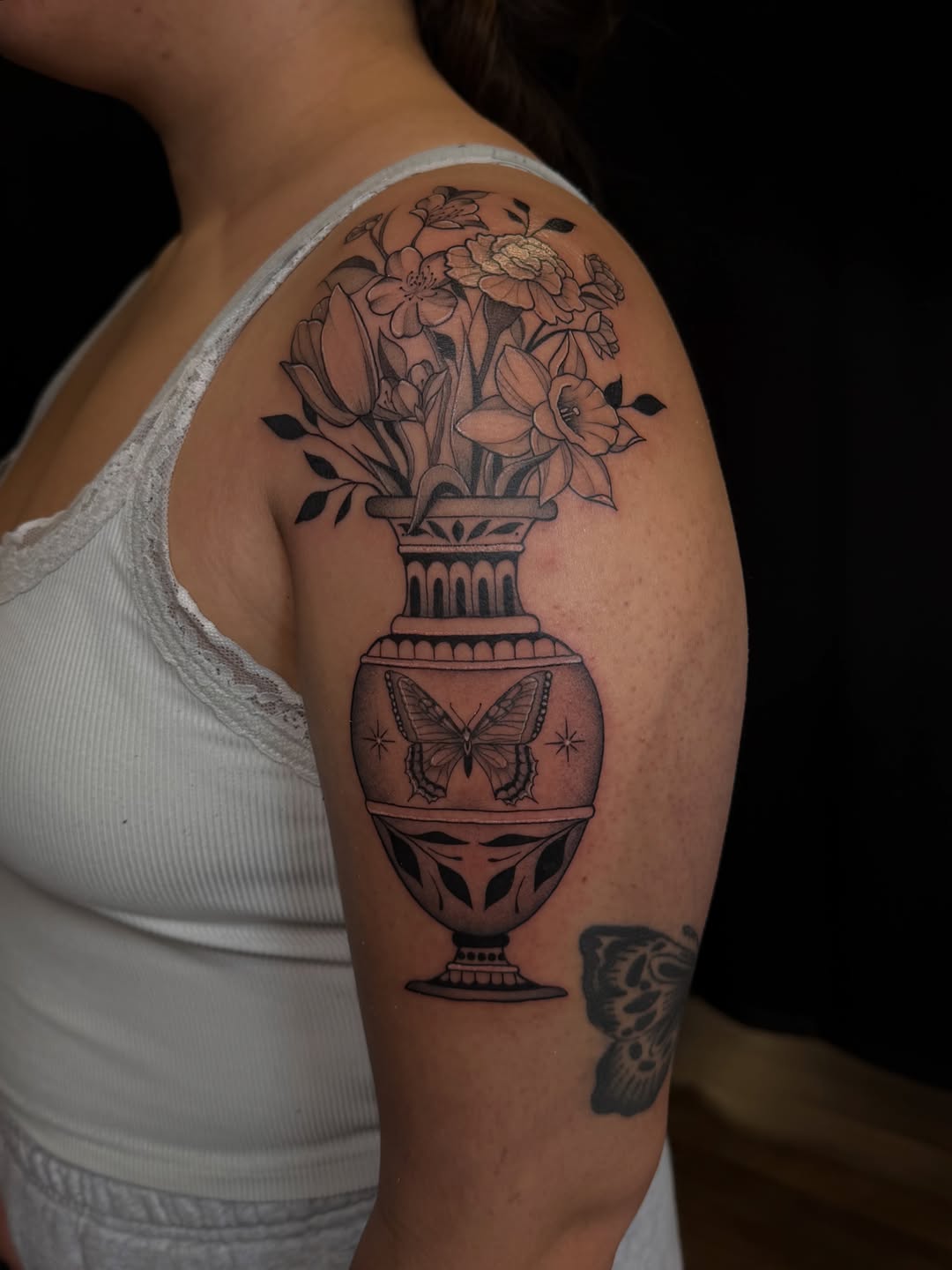 Tattoo by @inkpriscilla — black_and_grey