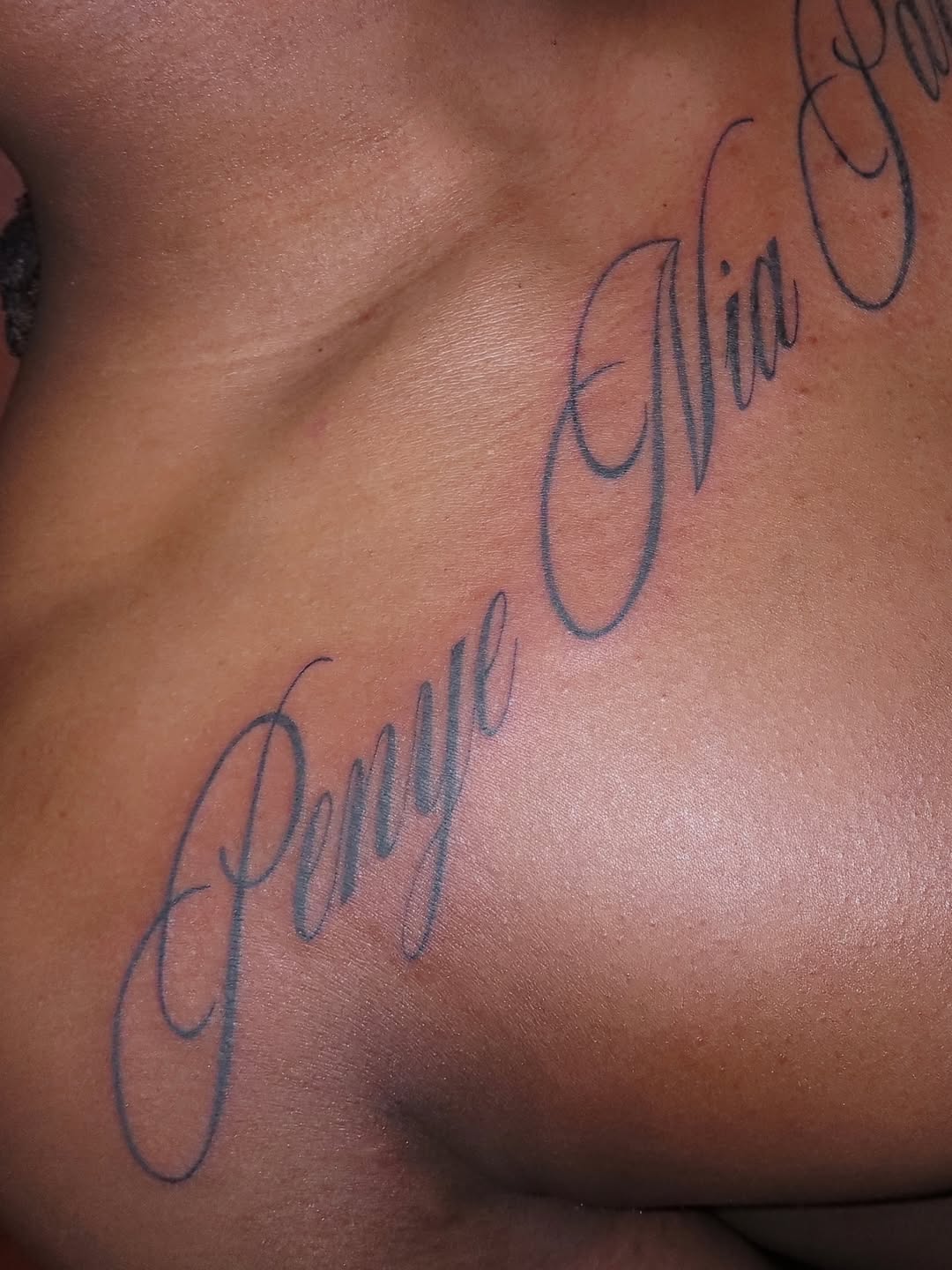 Tattoo by @eblu.ink — lettering_script