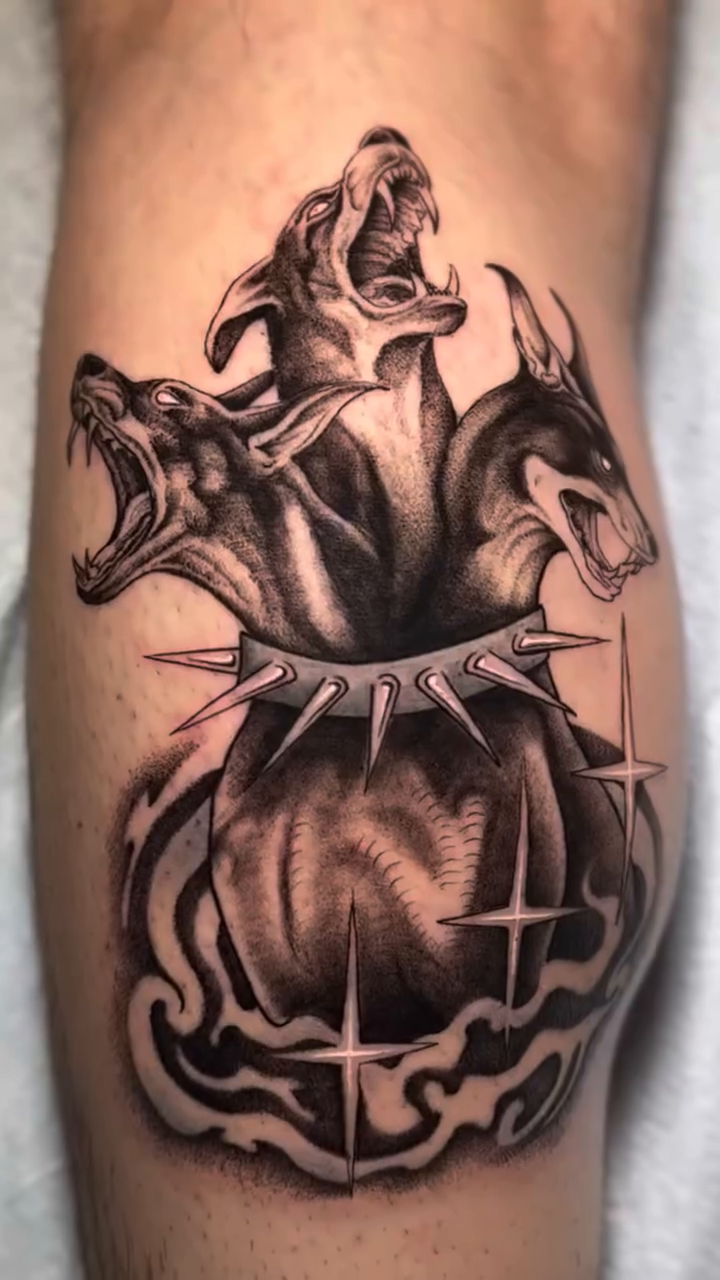 Tattoo by @jaredsharp.ink — black_and_grey, realism