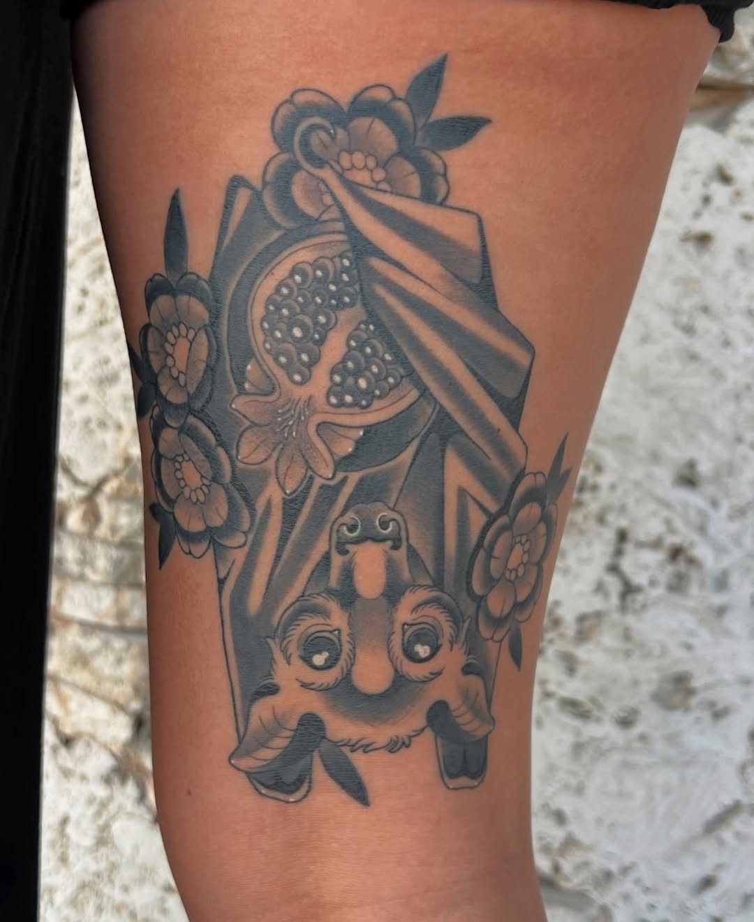 Tattoo by @zoeysageink — american_traditional, black_and_grey