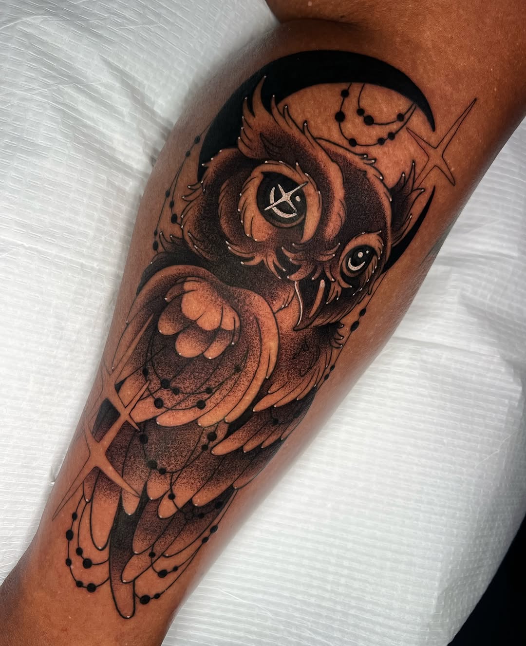 Tattoo by @zoeysageink — black_and_grey, dotwork