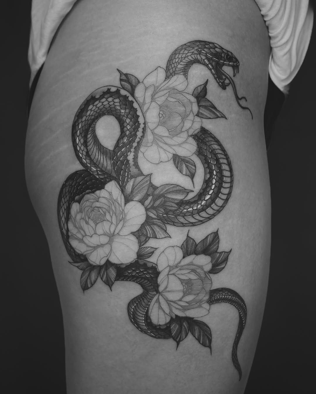 Tattoo by @wong_tattooer — black_and_grey, realism
