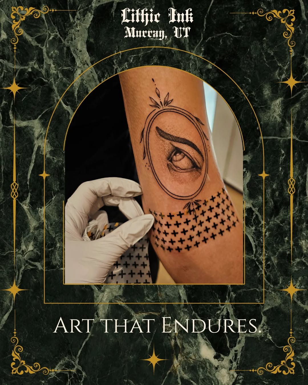 Tattoo by @lithic.ink — fine_line, black_and_grey