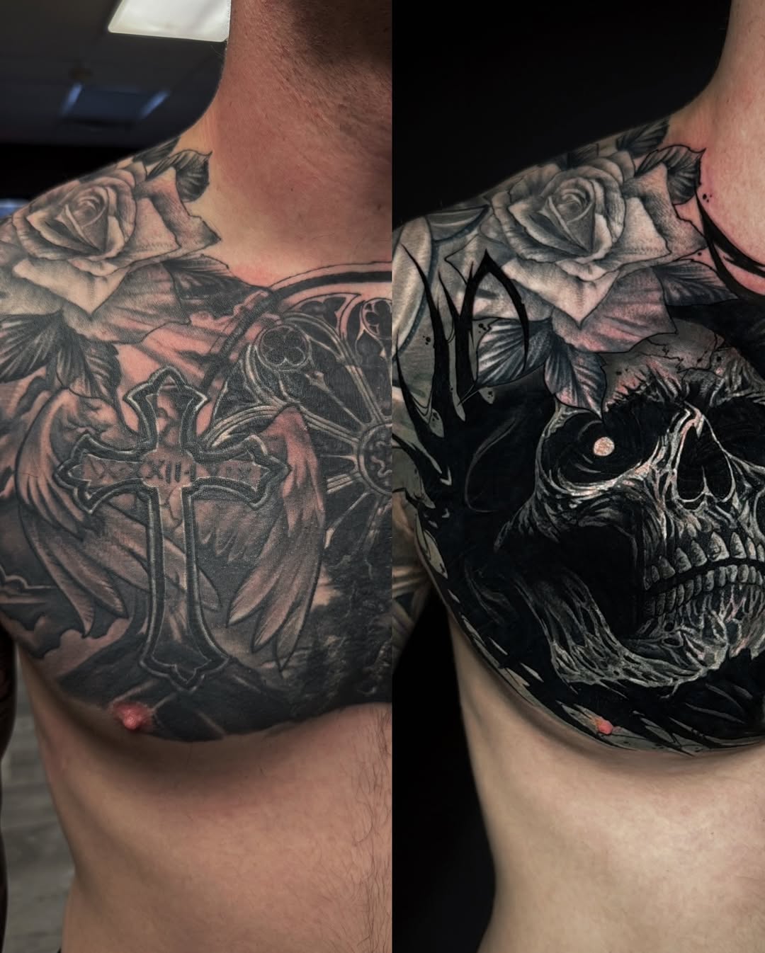 Tattoo by @sk.tattoo._ — black_and_grey, realism