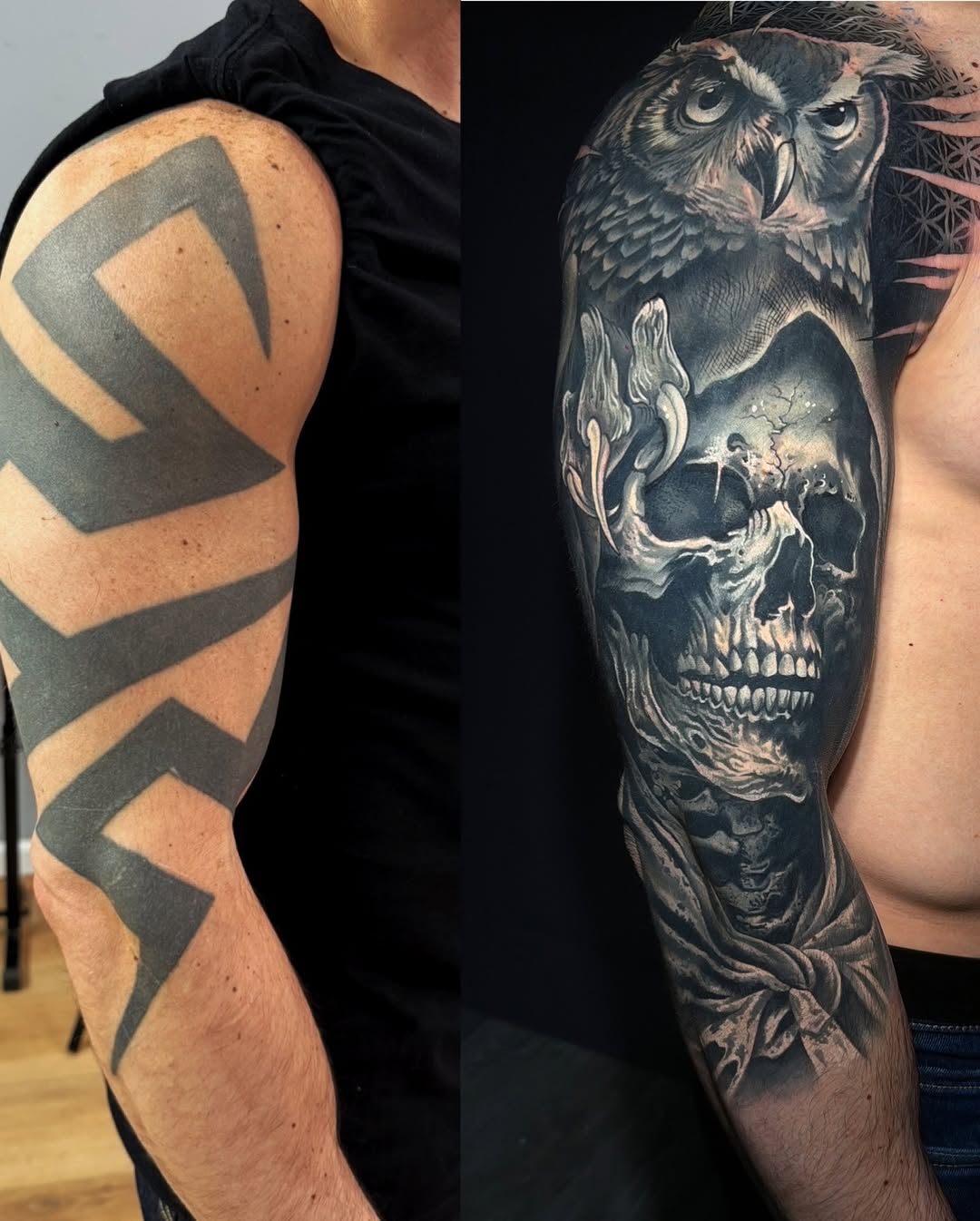 Tattoo by @sk.tattoo._ — realism, black_and_grey