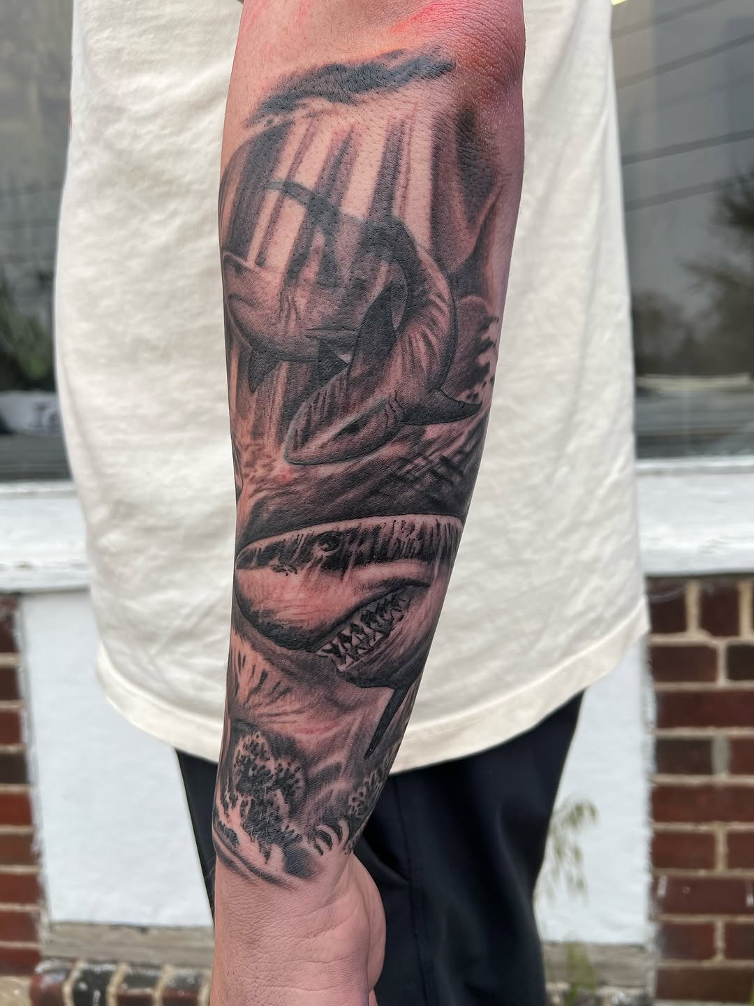 Tattoo by @strikt — realism, black_and_grey