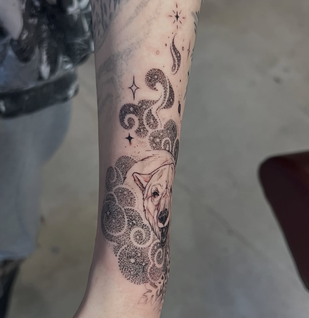 Tattoo by @libbytattoo — fine_line, dotwork