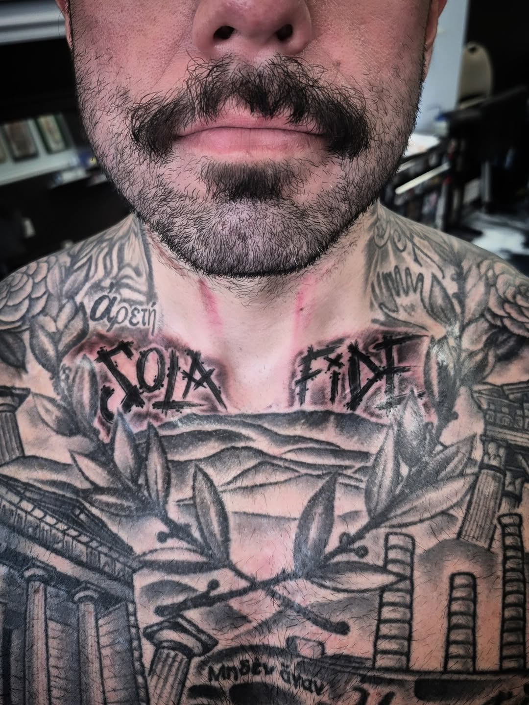 Tattoo by @cwolfgang.tattoo — black_and_grey, illustrative