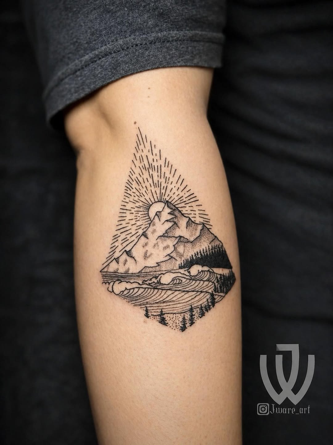 Tattoo by @jware_art — dotwork