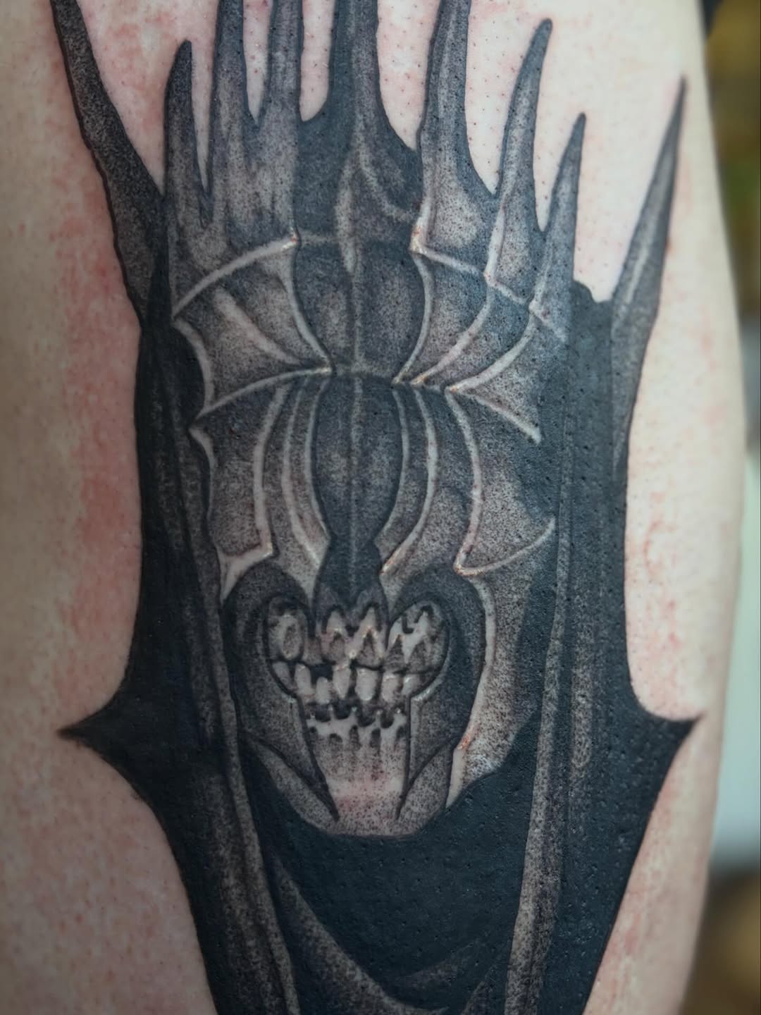 Tattoo by @seanbaldwintattoos — realism, black_and_grey