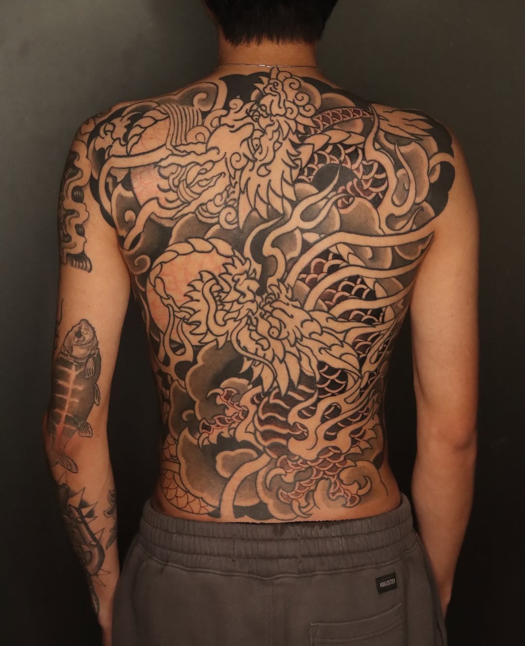 Tattoo by @askvl.inkz — japanese_irezumi, black_and_grey