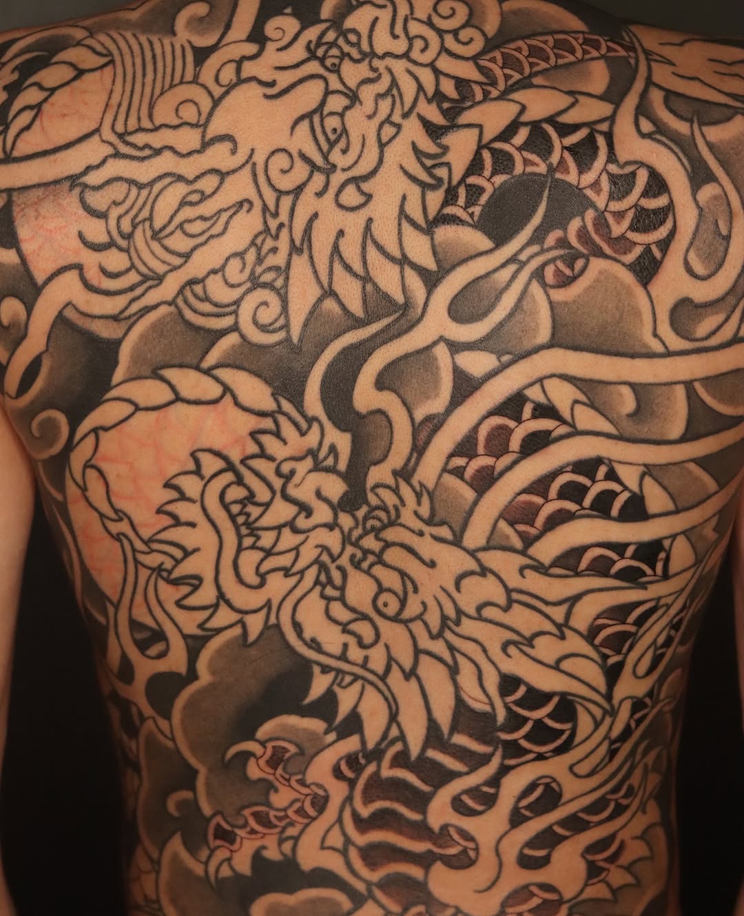 Tattoo by @askvl.inkz — japanese_irezumi, black_and_grey
