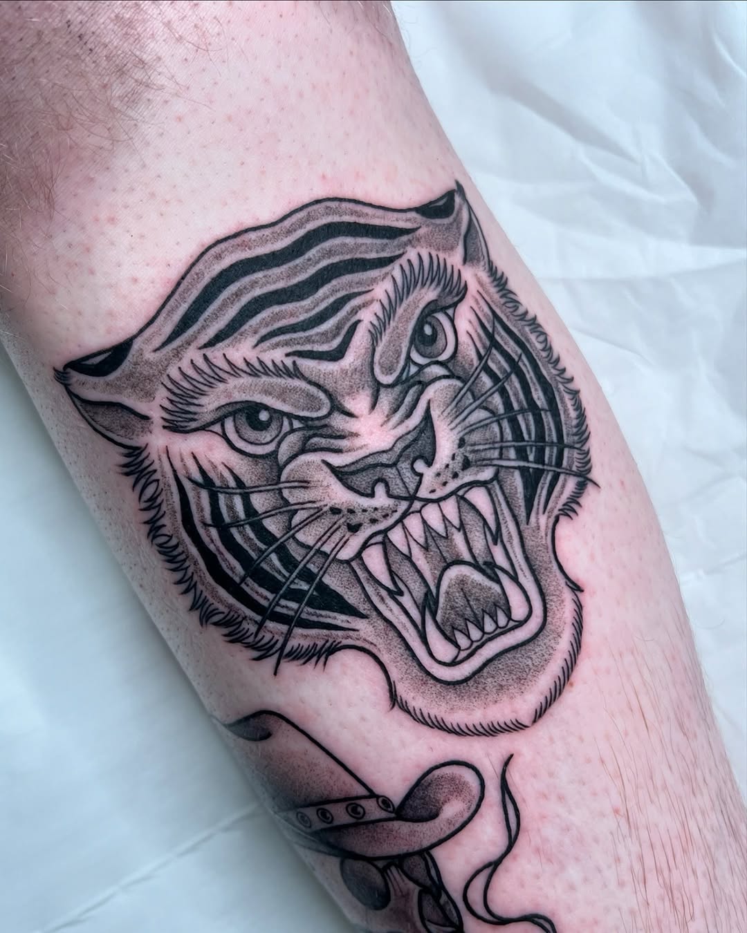 Tattoo by @courtneylloydtattoos — american_traditional, black_and_grey