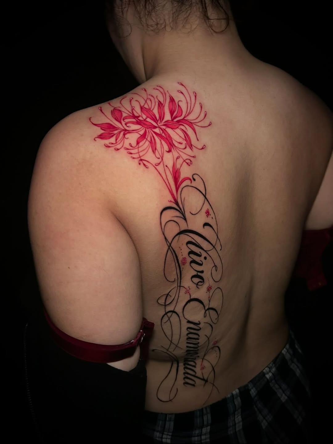 Tattoo by @amry.tattoos โ lettering_script, fine_line