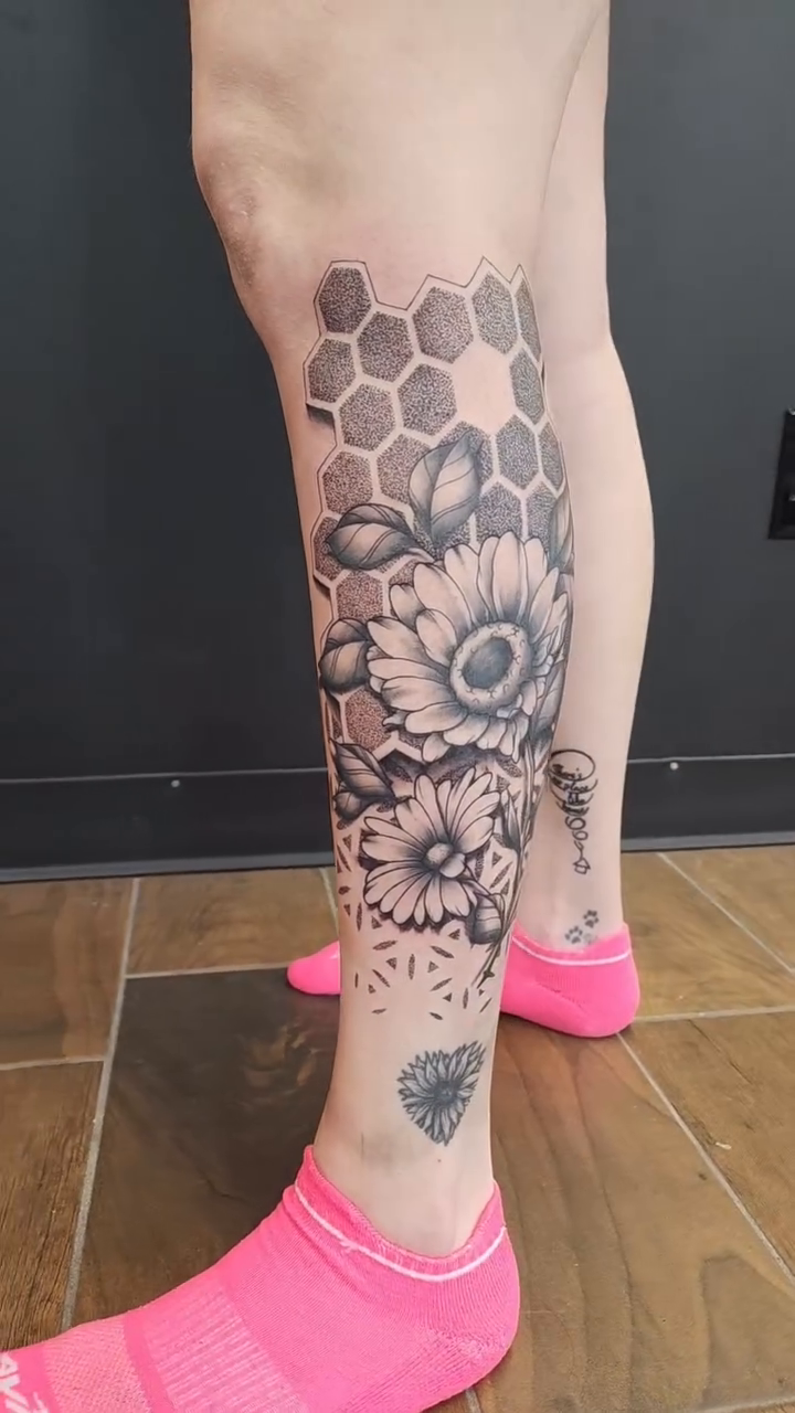 Tattoo by @dunebuggybobby — black_and_grey, realism