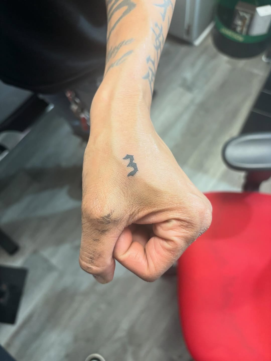 Tattoo by @kingsynnink — lettering_script, minimalist