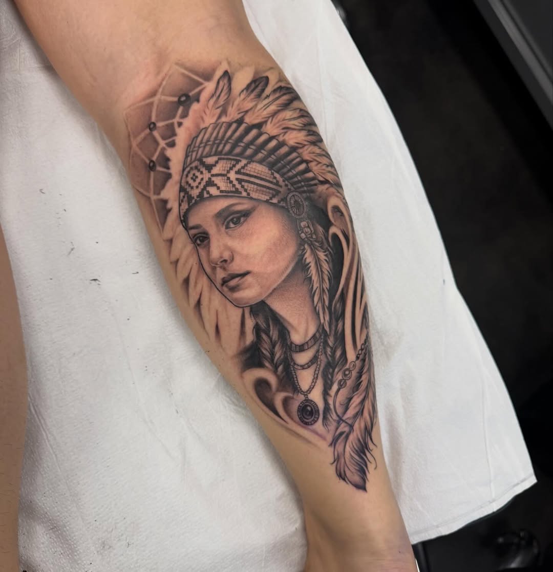 Tattoo by @lyndsink — realism, black_and_grey