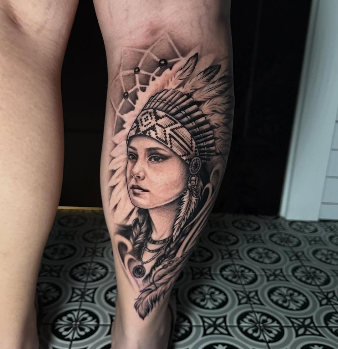 Tattoo by @lyndsink — realism, black_and_grey